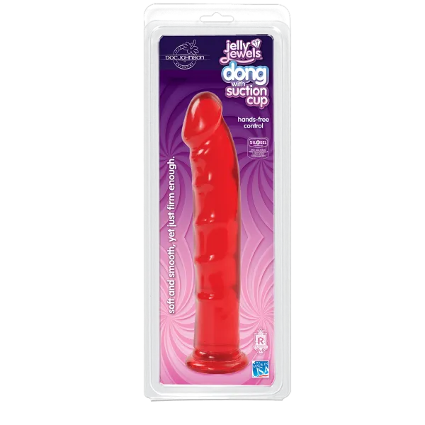 Dildos Jelly Jewel Dong With Suction Cup Ruby Red Doc Johnson Dildos Jelly Jewel Dong With Suction Cup Ruby Red Doc Johnson