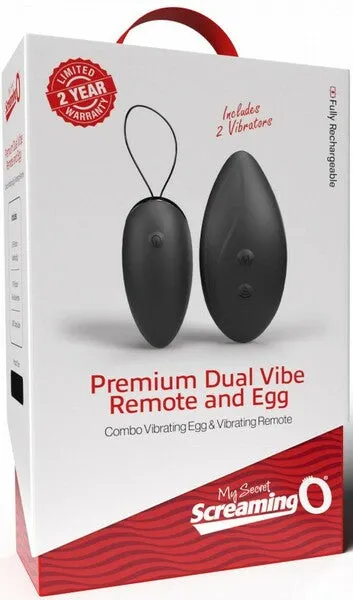 Premium Dual Vibe Black Screaming O Vibrators