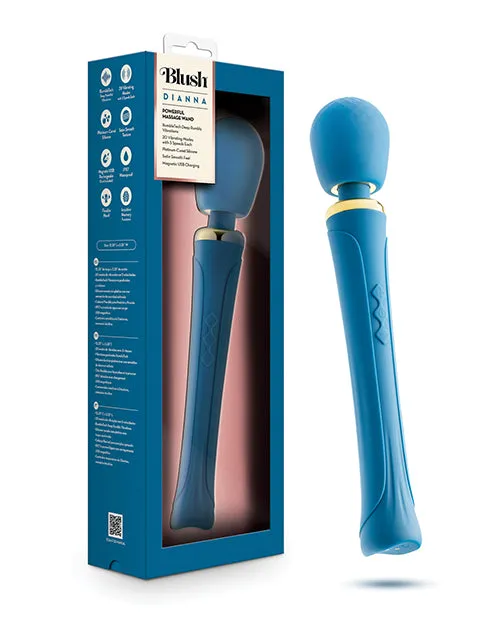Blush Dianna Wand Massager Teal Blush Novelties Vibrators