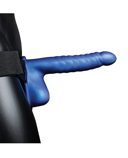 Female Sex Toys Shots America LLC Shots Ouch 8 Ribbed Hollow Strap On Wballs Metallic Blue Female Sex Toys Shots America LLC Shots Ouch 8 Ribbed Hollow Strap On Wballs Metallic Blue