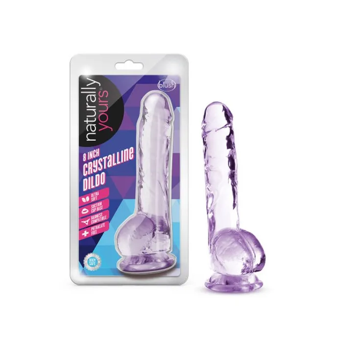Naturally Yours 8 Crystaline Dildo Amethyst Naturally Yours Dildos