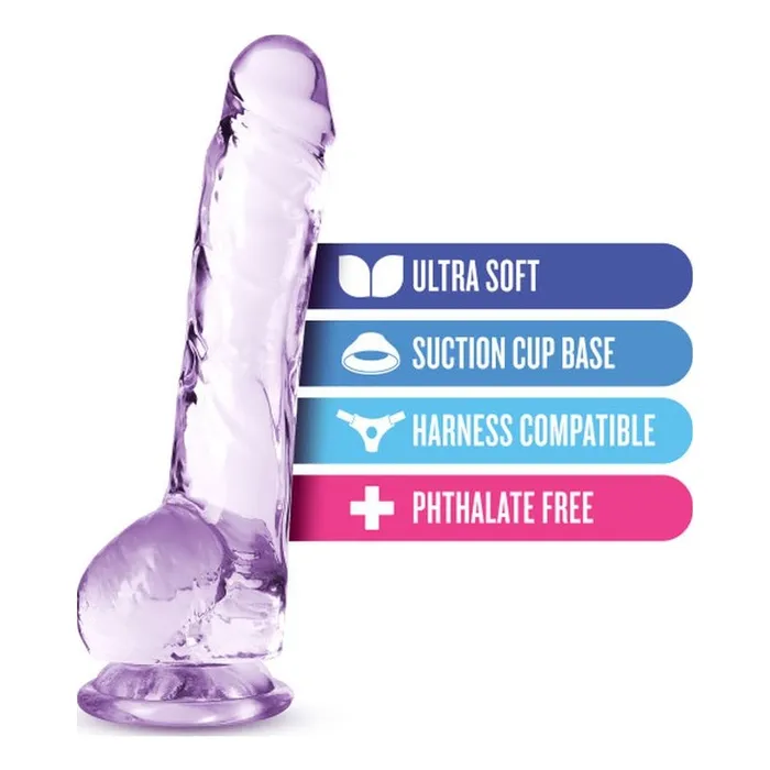 Naturally Yours 8 Crystaline Dildo Amethyst Naturally Yours Dildos