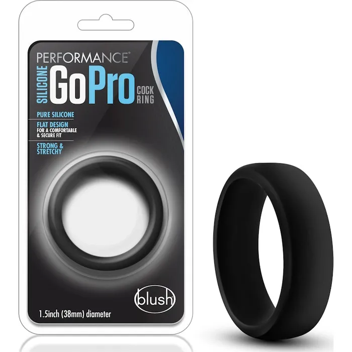Performance Performance Silicone Go Pro Cock Ring Black Male Sex Toys