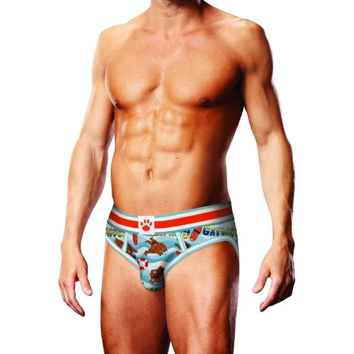 Prowler Gaywatch Bears Open Back Brief Blue Small Prowler Vibrators