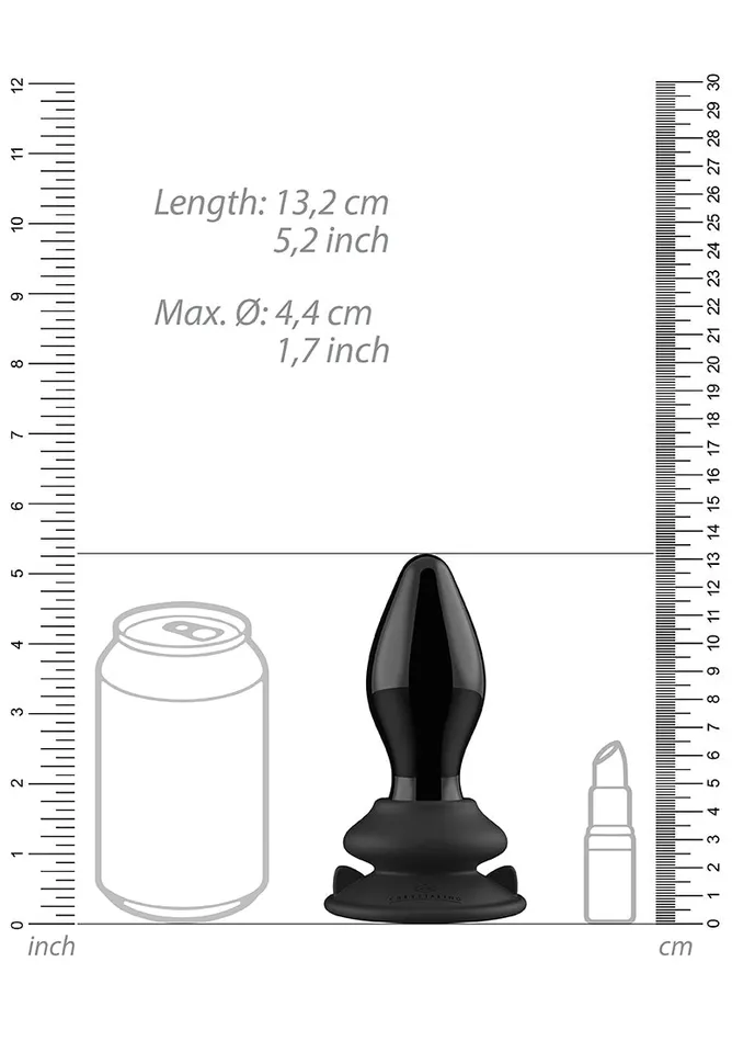 Stretchy Glass Vibrator With Suction Cup And Remote Rechargeable 10 Speed Shots America Female Sex Toys