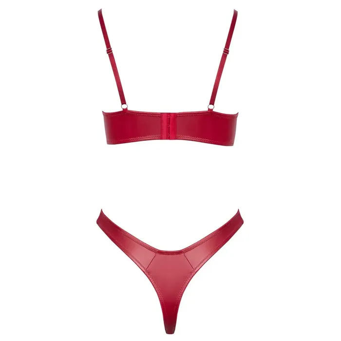 Anal Cottelli Collection Lingerie Cottelli Red Party Set Bra Thong Set
