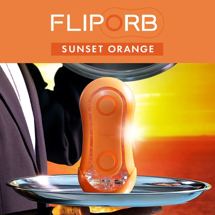 TENGA Tenga Flip Orb Sunset Orange Vibrators