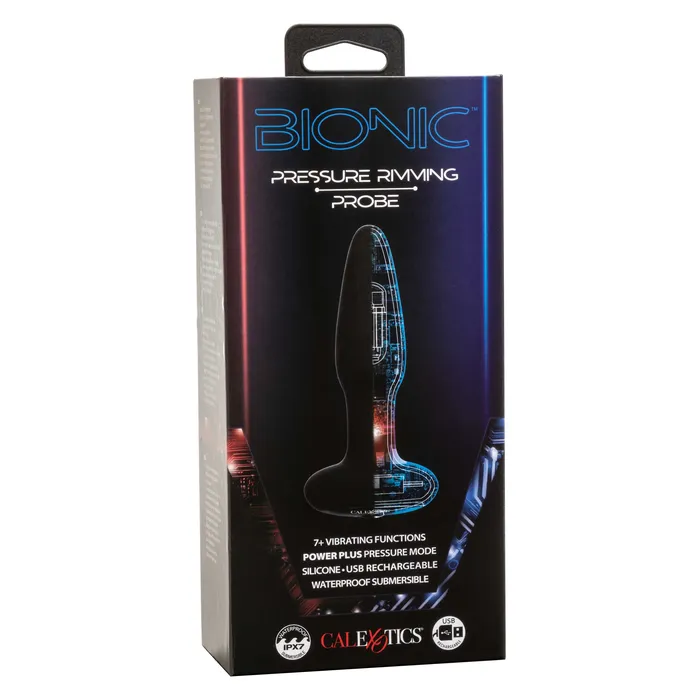 Anal Bionic Pressure Rimming Probe Black CalExotics