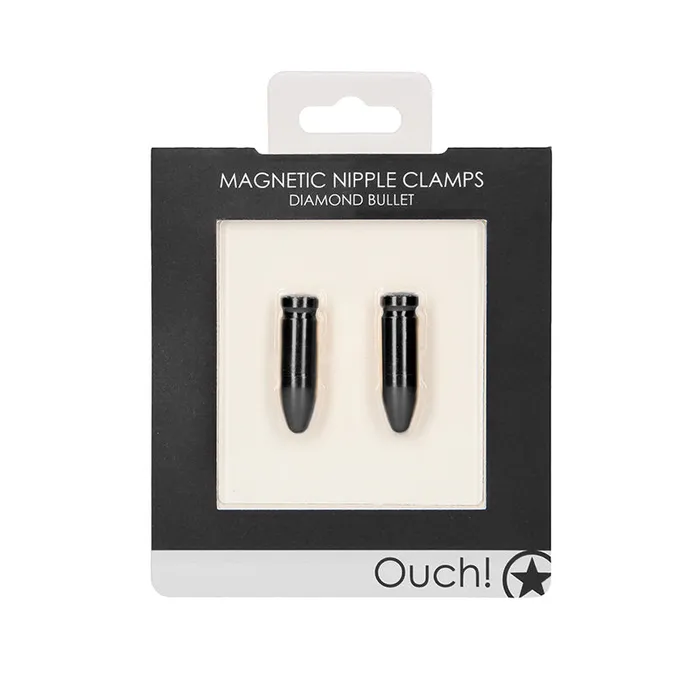 Anal Shots America LLC Ouch Magnetic Nipple Clamps Black