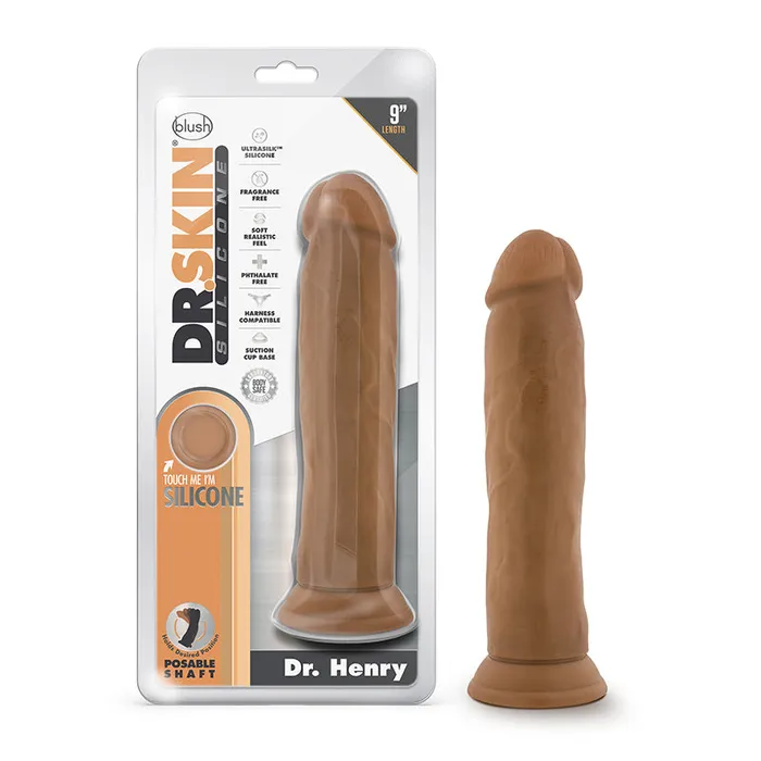 Blush Female Sex Toys Dr Skin DrHenry Dild WSuc Cu Sil 9 Mo