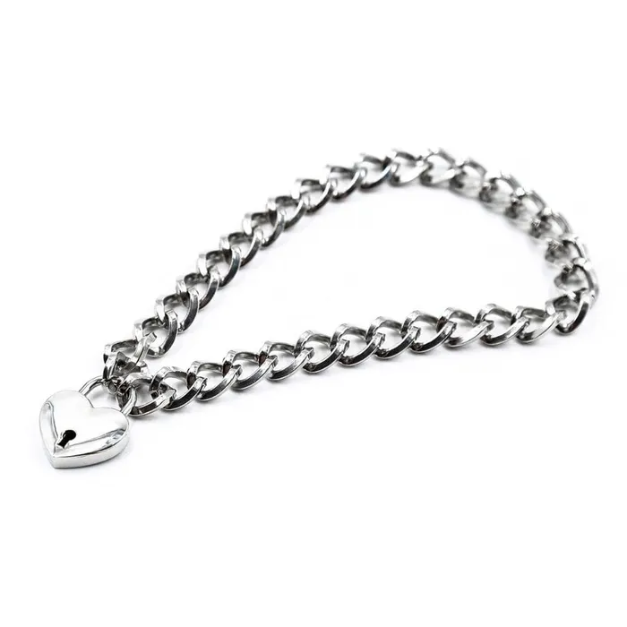 Couples CHASTITY CAGE CO Locking Chainlike Metal Collar