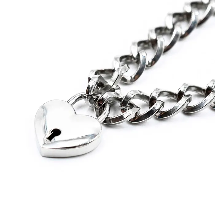 Couples CHASTITY CAGE CO Locking Chainlike Metal Collar