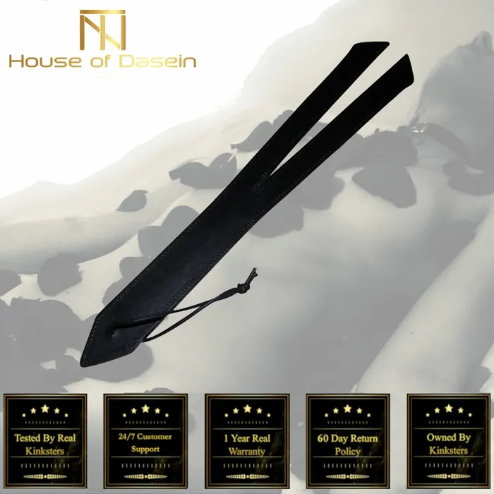 Couples House of Dasein Paddles Devil Split Black Spanking Paddle Bdsm Impact Play Toys Fetish
