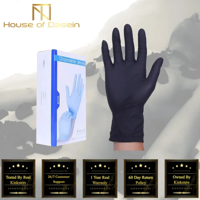 Couples House of Dasein Sensation Play Bdsm Disposable Latex Nitrile Spanking Gloves Bondage Fetish Restraints