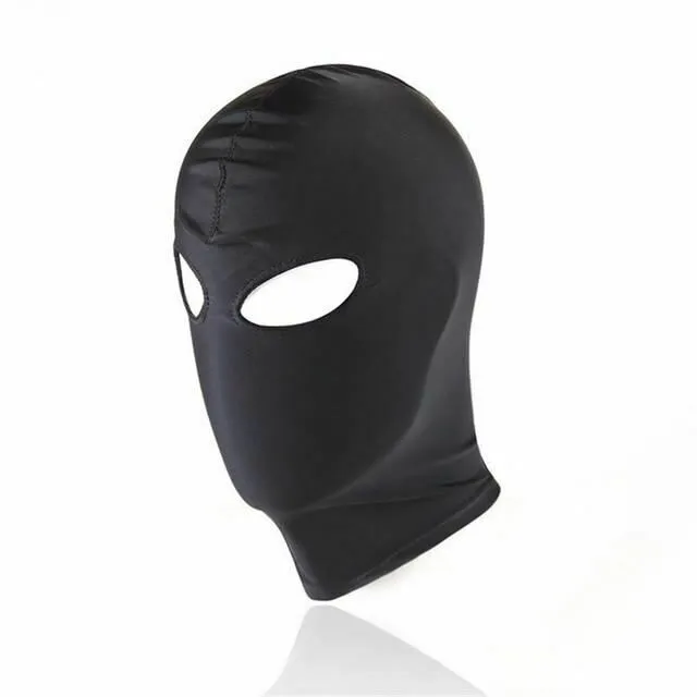 Hoods Black Hood Mask Stretchy Bdsm Head Bondage Fetish Kink Restraints House of Dasein Couples