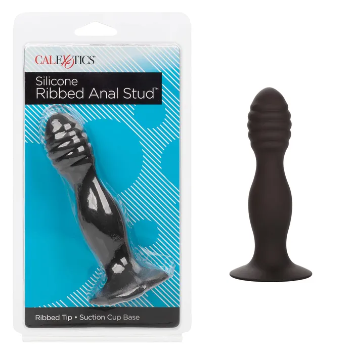 Male Sex Toys CalExotics Silicone Ribbed Anal Stud