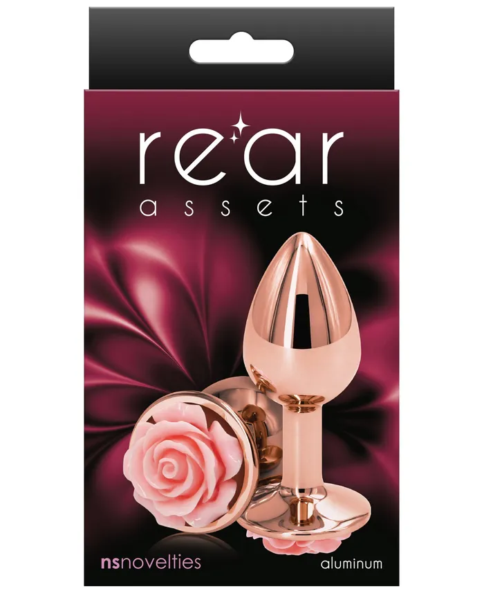 NSNovelties Anal Rear Assets Rose Anal Plug Small Pink NSNovelties Anal Rear Assets Rose Anal Plug Small Pink