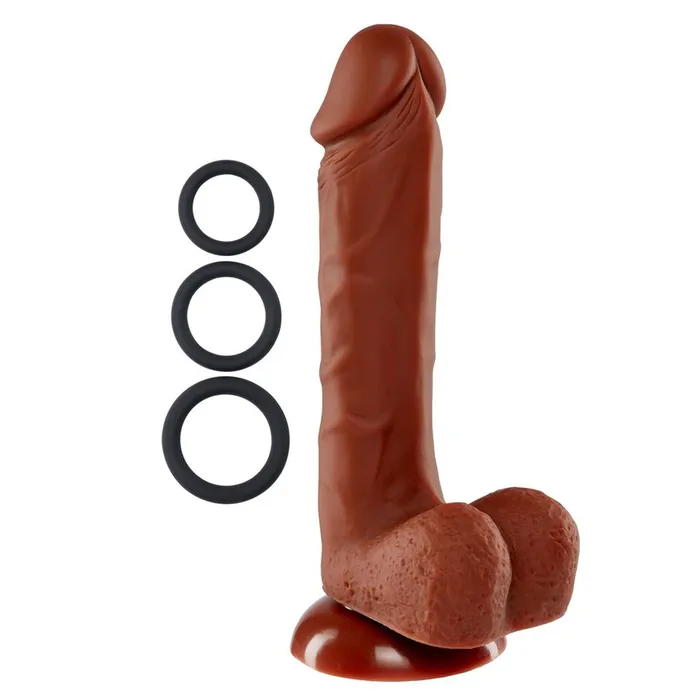 Pro Sensual Premium Silicone Dong W 3 C Rings Brown 8 quot Cloud 9 Novelties Female Sex Toys Pro Sensual Premium Silicone Dong W 3 C Rings Brown 8 quot Cloud 9 Novelties Female Sex Toys