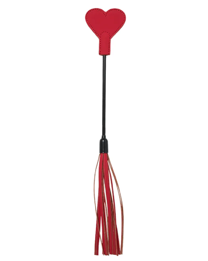 Sex Mischief Amor Red Heart Crop and Flogger Sportsheets Anal