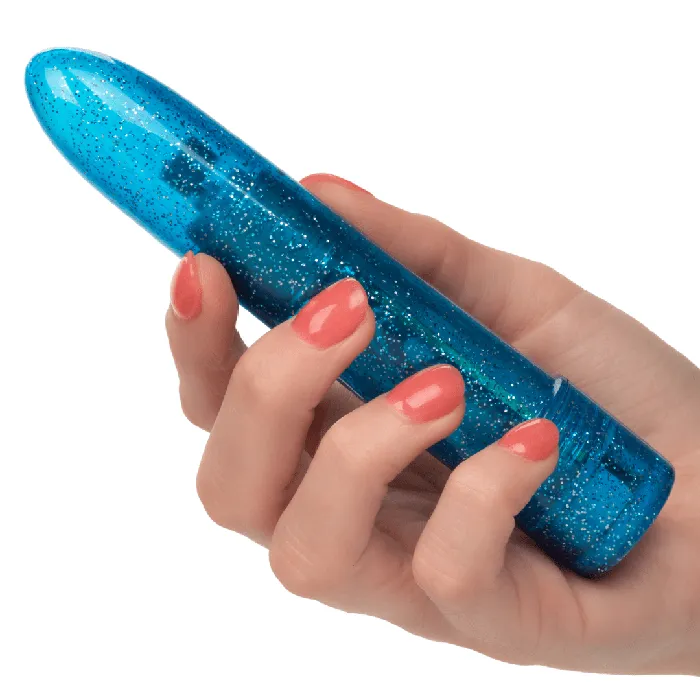 Sparkle Beginners Mini Waterproof Vibrator Blue CalExotics Female Sex Toys Sparkle Beginners Mini Waterproof Vibrator Blue CalExotics Female Sex Toys