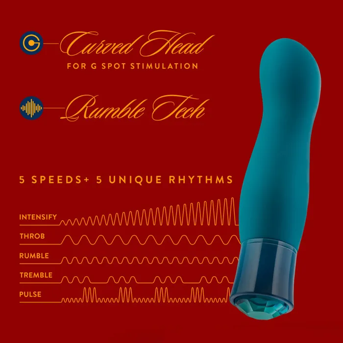 Blush Female Sex Toys Oh My Gem Fierce Warming Tapered Vibrator with Diamond