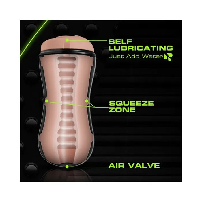 Blush Male Sex Toys M for Men Pussy with Pleasure Ridge Vanilla Masturbator