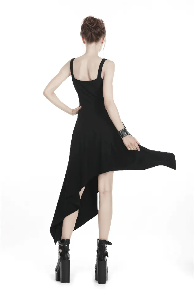 Female Sex Toys EVEs SECRETS Stylish Asymmetrical Dress featuring Strap and Chain Decor