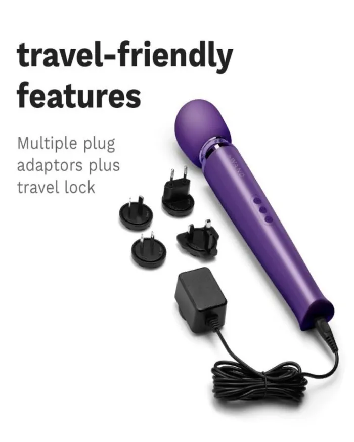 Le Wand Female Sex Toys Le Wand Rechargeable Vibrating Massager With 10 Speeds 20 Patterns Silicone Head Travel Case