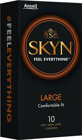 Male Sex Toys ANSELL SKYN LARGE CONDOMS 10PK