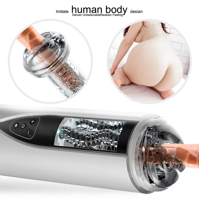 Male Sex Toys JazzToy Clamping Suction Male Masturbator with Suction Base