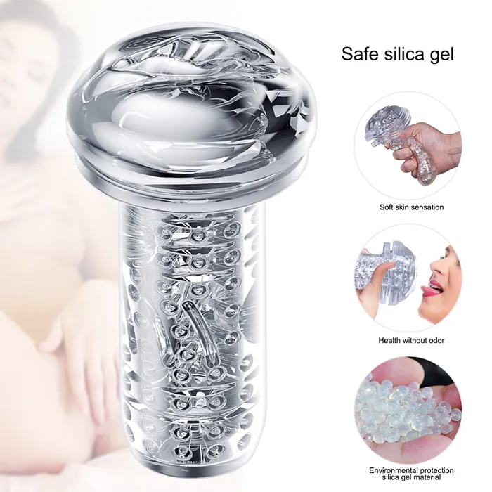 Male Sex Toys JazzToy Clamping Suction Male Masturbator with Suction Base