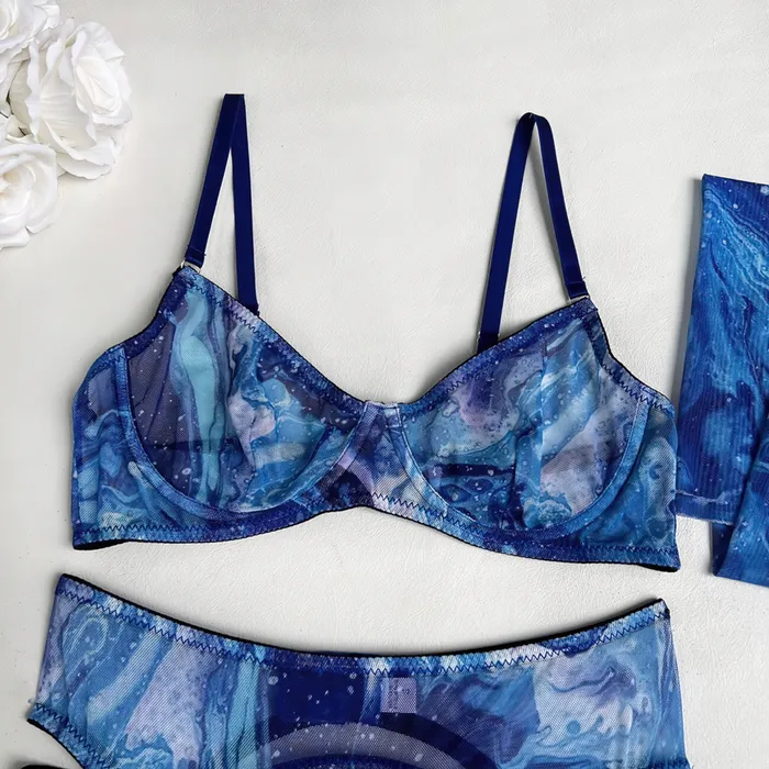 Multicolor Erotic Womens Lingerie Sexy Female Bra Sets Intimate Mesh Outfits EVEs SECRETS Vibrators
