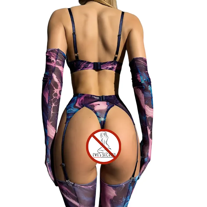 Multicolor Erotic Womens Lingerie Sexy Female Bra Sets Intimate Mesh Outfits EVEs SECRETS Vibrators