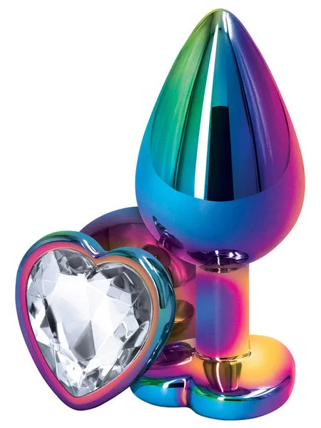 NS NOVELTIES Anal REAR ASSETS MULTICOLOUR BUTT PLUG WITH HEART