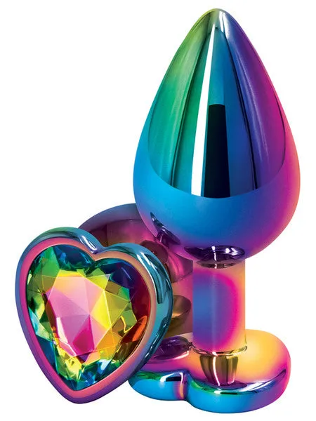 NS NOVELTIES Anal REAR ASSETS MULTICOLOUR BUTT PLUG WITH HEART