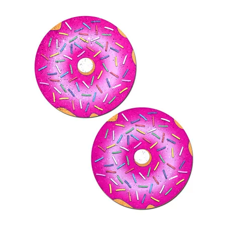 Pastease Vibrators Pastease Donut with Pink Frosting and Rainbow Sprinkles Nipple Pasties Pastease Vibrators Pastease Donut with Pink Frosting and Rainbow Sprinkles Nipple Pasties