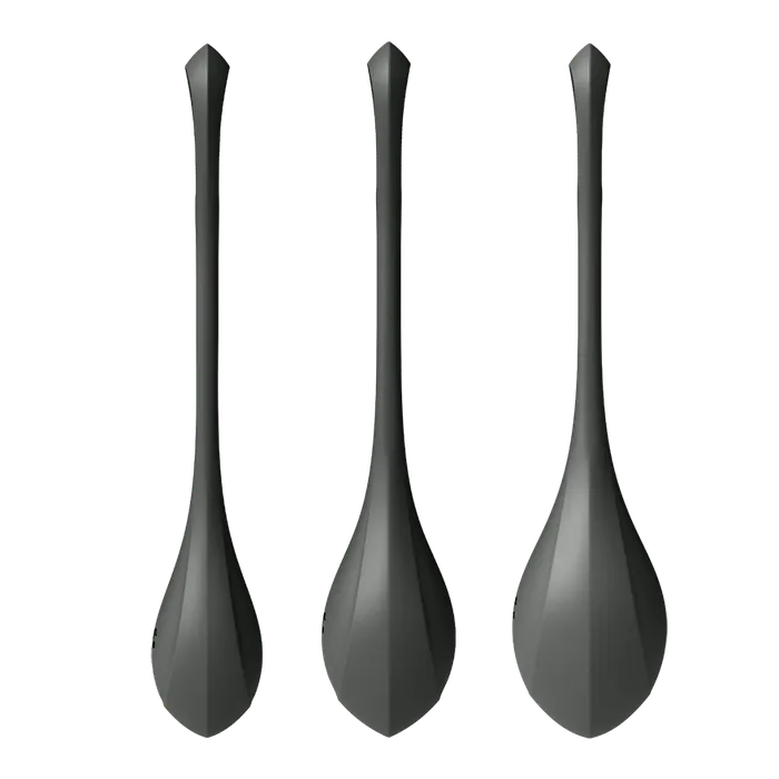 Satisfyer Anal Satisfyer Yoni Power Balls 2 Kegal 3 Piece Set in Black