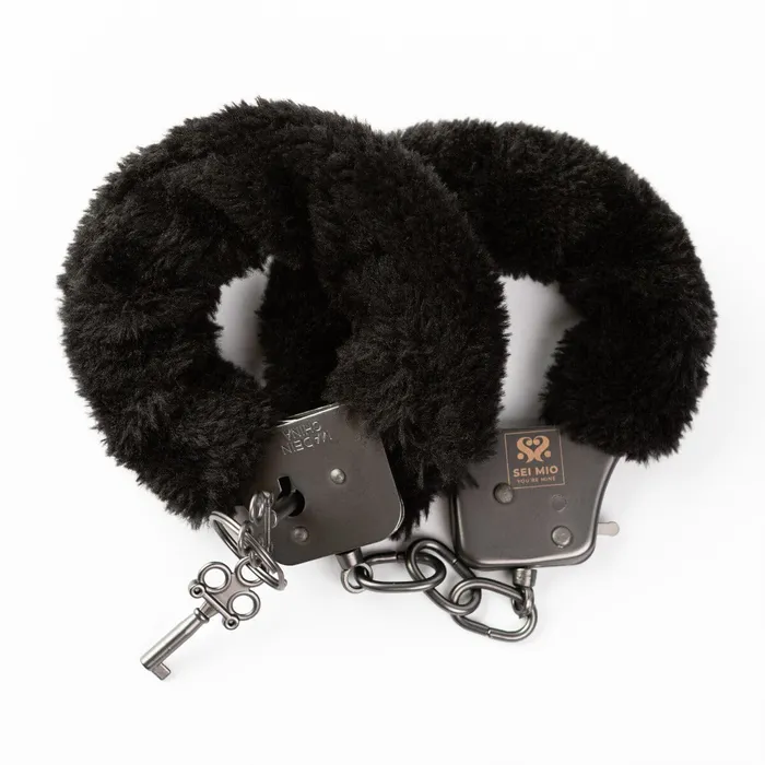 Vibrators Sei Mio SEI MIO Cuff Love Furry Metal Handcuffs