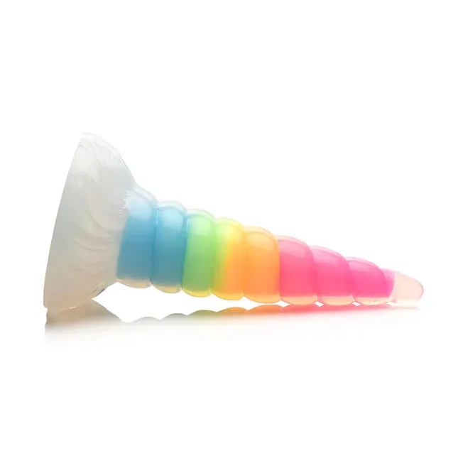 XR Brands Dildos UniGlow Rainbow Glow In The Dark 79 Inch Dildo